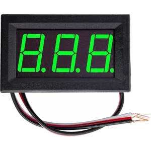 Rob Ada Digital Voltmetre 0.56 Inc Dc 0-30V Yeşil 3 Telli Panel Tip
