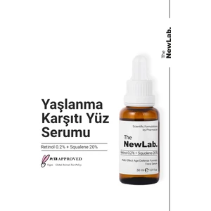 The NewLab. Yaşlanma Karşıtı Yüz Serumu Retinol 0.2% + Squalene 20% 30 ml