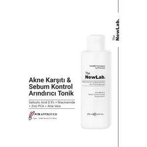 The NewLab. Akne Karşıtı & Sebum Kontrol Arındırıcı Tonik 200 ml