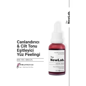 The NewLab. Canlandırıcı Eşitleyici Kırmızı Peeling Serum 30 ml (AHA 10% BHA 2%)