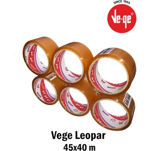 Aslan 45x40m Şeffaf Koli Bandı 6'lı paket