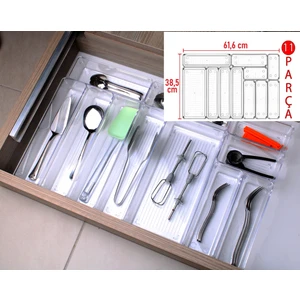 Bozhouse Yeni 11'li Set Modüler Organizer Mutfaklarda Çekmece Içi Kaşıklık