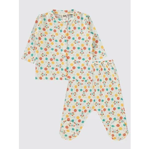 Civil Baby Erkek Bebek Pijama Takımı 1-6 Ay Ekru