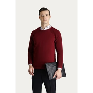 Bisiklet Yaka Slim Fit Dar Kesim Pamuklu Triko Kazak