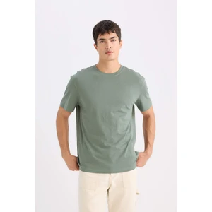 %100 Pamuk New Regular Fit Bisiklet Yaka Basic Düz Kısa Kollu Tişört V7699AZ25SP