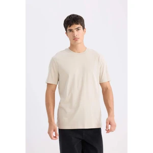 %100 Pamuk New Regular Fit Bisiklet Yaka Basic Düz Kısa Kollu Tişört V7699AZ25SP