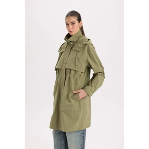 Su İtici İnce Uzun Mont Parka Oversize Geniş Kesim Kapüşonlu Cepli A8988AX25SP