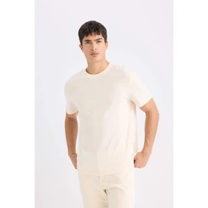 %100 Pamuk New Regular Fit Bisiklet Yaka Basic Düz Kısa Kollu Tişört V7699AZ25SP