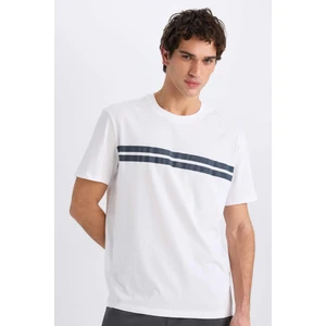%100 Pamuk Regular Fit Bisiklet Yaka Kısa Kollu Tişört D7923AX25SP