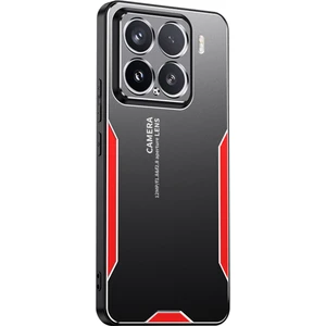 4U Sky Xiaomi 15 Telefon Kılıfı Için Alüminyum Alaşımlı Tpu Pc Arka Kapak-Kırmızı (Yurt Dışından)