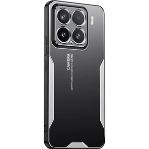 4U Sky Xiaomi 15 Telefon Kılıfı Için Alüminyum Alaşımlı Tpu Pc Arka Kapak-Gümüş (Yurt Dışından)