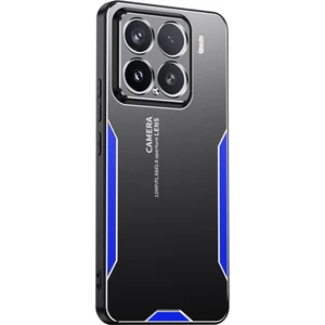 4U Sky Xiaomi 15 Telefon Kılıfı Için Alüminyum Alaşımlı Tpu Pc Arka Kapak-Mavi (Yurt Dışından)