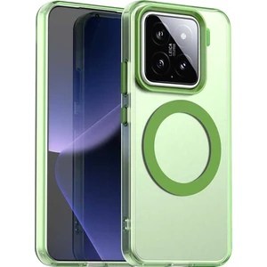 4U Sky Xiaomi 15 Pro Kılıf Için Magsafe Pc+Tpu+Pet Anti-Drop Telefon Kapağı İle Uyumlu-Yeşil (Yurt Dışından)
