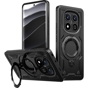4U Sky Xiaomi Redmi Note 14 Pro 5G Kılıf Magsafe Askeri Koruma Pc+Tpu Telefon Kapağı İle Uyumlu-Siyah (Yurt Dışından)