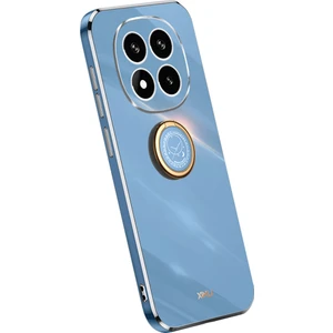 4U Sky Xiaomi Redmi Note 14 Pro 5G Kılıf Yüzük Galvanik Tpu Telefon Kapağı-Mavi Için (Yurt Dışından)