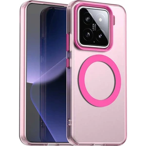 4U Sky Xiaomi 15 Kılıfı MagSafe PC+TPU+PET ile Uyumlu Düşmeyi Önleyici Telefon Kapağı-Kırmızı (Yurt Dışından)