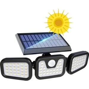 Güneş Enerjili Hareket Sensörlü 3 Taraflı Led Aydınlatma / GT-SL07