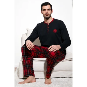 Ekoseli Pamuklu Regular Fit Uzun Kollu Pijama Takımı Erkek PİJAMA TAKIMI 60961004