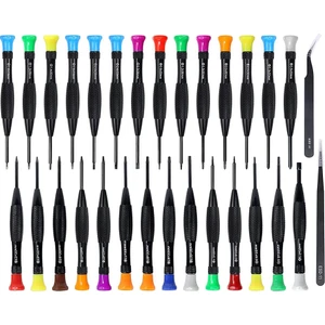 30'u 1 Arada Torx Tornavida Seti Manyetik Hassas Set Düz Uçlu Mini Tornavidalar Esd Cımbızlar (Yurt Dışından)
