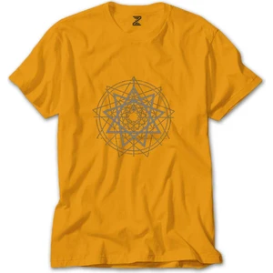 Slipknot Pentagram Symboll Sarı Tişört