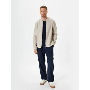 Bomber Ceket Fitilli Fermuarlı