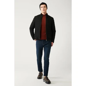 Erkek Koyu Mavi Berlin Eskitme Yıkamalı Esnek Slim Fit Dar Kesim Jean Pantolon E003512