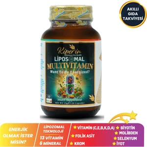 Lipozomal Multivitamin 13 Vitamin & 6 Mineral Cilt - Saç - Tırnak & Enerji | Akıllı Gıda Takviyesi