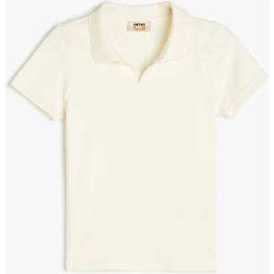 Pamuklu Kısa Kollu Basic Polo Yaka Tişört