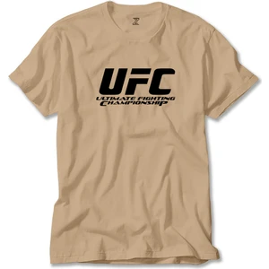 Ufc Logo Ultimate Championship Krem Tişört