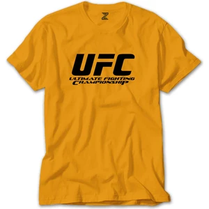Ufc Logo Ultimate Championship Sarı Tişört