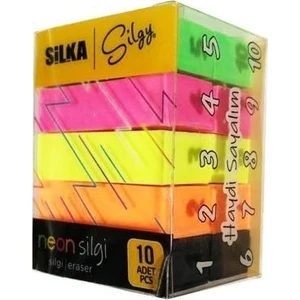 Cornor Neon Renk Silgi 10'lu  ART.14