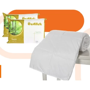 Çift Kişilik Bambu Yorgan 2 Adet Bambu Yastık Hediyeli