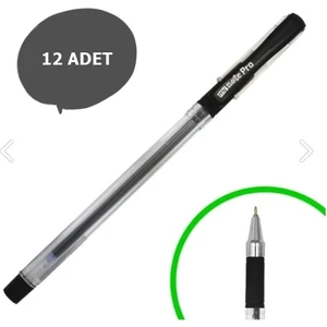 Pro 0.7 mm Jel Iğne Uçlu Tükenmez Kalem Siyah 12'li
