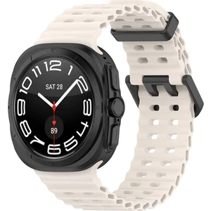 Samsung Galaxy Watch Ultra 47 mm İçin Uyumlu Kayış Kordonu KRD-118 Tırtıklı Tasarım Silikon Kordon