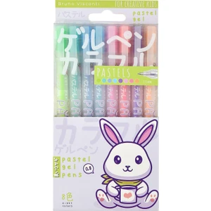 Jel Kalem Seti Pastels 0.8 8 Renk