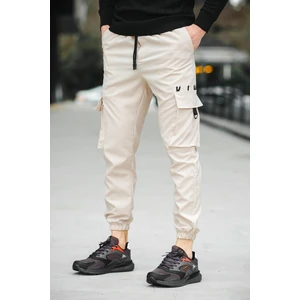Pietro Slim Fit Kort Paraşüt Kargo Cepli Erkek Eşofman Alt