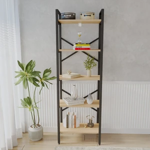 Just Home Athena 5 Raflı Metal Kitaplık - Sepet