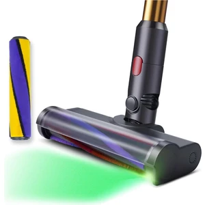 Dyson V7 V8 V10 V11 V12 V15 Için Başlık Değiştirme, Toz Algılama Işıklı Zemin Aparatı ile Temizleyici Başlık Yumuşak Rulo Fırça (Yurt Dışından)