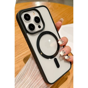 Apple iPhone 16 Pro Max Uyumlu Magsafe Wireless Şarj Özellikli Silikon Kamera Çıkıntılı Rema Kılıf