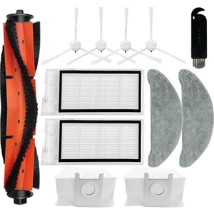 Roidmi Eve Plus SDJ01RM Robot Süpürge Yedek Parça Aksesuarları Ana Yan Fırça Hepa Filtre Paspas Bezi Toz Torbası (Yurt Dışından)