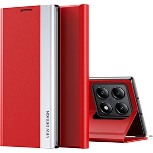 4U Sky Xiaomi 14T Pro Kılıf Stand-Kırmızı ile Düşmeyi Önleyici Deri Telefon Kılıfı Için (Yurt Dışından)