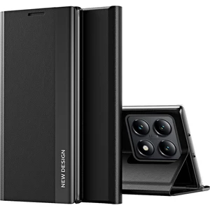 4U Sky Xiaomi 14T Pro Kılıf Stand-Siyah ile Düşmeyi Önleyici Deri Telefon Kılıfı Için (Yurt Dışından)