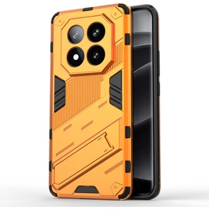 4U Sky Xiaomi Redmi Note 14 Pro+ 5G Darbeye Dayanıklı Telefon Kılıfı – PC+TPU, Standlı, Turuncu (Yurt Dışından)