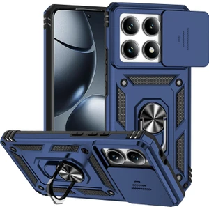 4U Sky Xiaomi 14T Pro Kılıf Pc+Tpu Telefon Kapak Lensi Üstün Koruma Standı-Mavi Için (Yurt Dışından)