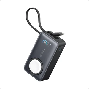 MagGo Powerbank (10K, 35W, Apple Watch Için) - Siyah - A1657 (Anker Türkiye Garantili)