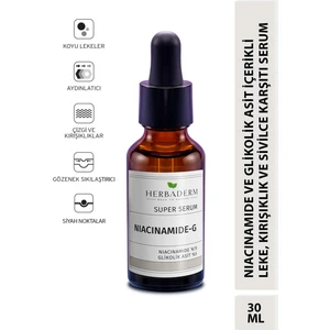 Süper Serum (Niacinamide %15 + Glikolik Asit %5) Leke, ve 30 Ml