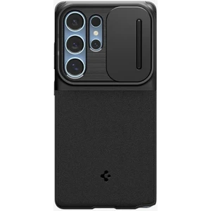 Galaxy S25 Ultra ile Uyumlu Kamera Korumalı Kılıf Optik Armor Hava Kanalı Teknolojisi™ Askeri Sınıf Koruma Black Dokulu Yüzey Kapak - ACS08969