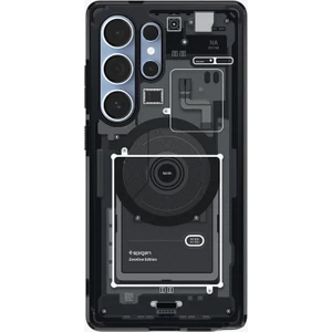 Galaxy S25 Ultra ince Kılıf Ultra Hybrid Sararma Karşıtı DuraClear™ Hava Kanalı Teknolojisi™ Askeri Sınıf Koruma MagFit özellikli Zero One Black Tasarım Kapak - ACS08957
