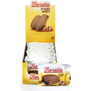 Fiorella Crunch Çikolatalı Gofret 20  gr 24'lü (1 Paket)