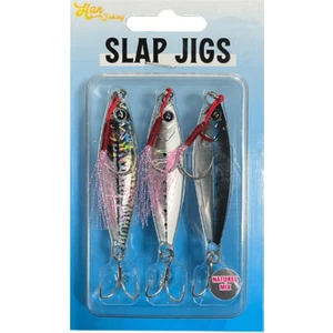 Han Fish Slap Jigs Naturel Mix 10 gr - BLACK SILVER MIX